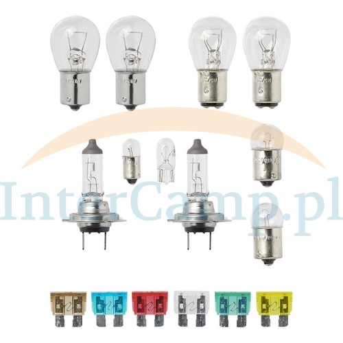 zapasowy zestaw żarówek h7 16-częściowy