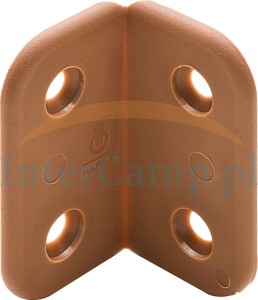 Zawias meblowy płaski siedziska PVC Brąz plastik przyczepy kampera