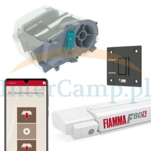 Napęd silnik do markizy Fiamma Motor Kit Advanced F80s biały App