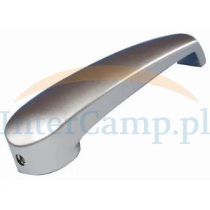 Klamka drzwi toalety WC szafy szara Chrom