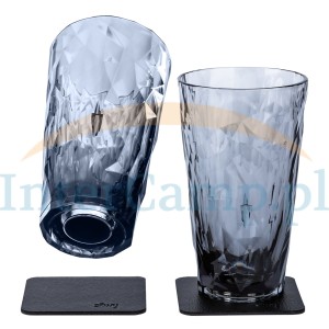 Plastikowe kieliszki magnetyczne LONGDRINK - szare, Silwy