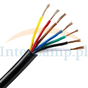 Przewód kabel 7 żył PIN przyczepy kempingowej świateł 12V