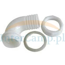Kolanko łącznik przelotka zbiornika przyłącze na wąż 40mm kamper