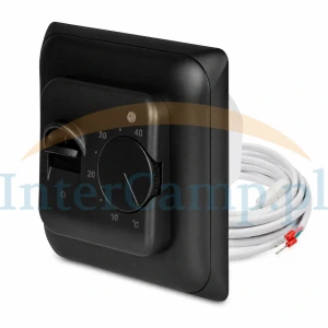 Termostat do maty grzewczej czarny z sondą 3m 230V