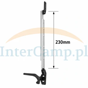 Podnośnik wspornik siłownik szyby okna Polyplastic prawy 230mm