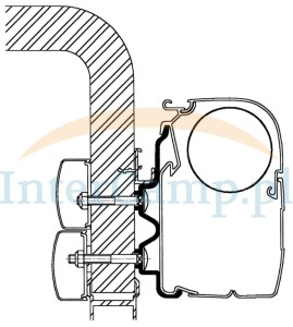 Adapter do markizy ścienny Hymer Exsis Camp 5,5 m