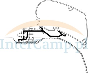 Adapter Fiat Ducato H2, długość 3,75 - 4 m