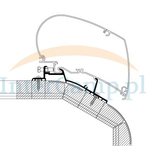 Adapter dachowy LMC Explorer / Cruiser zbudowany od 2018 r.. Długość 4.5 m