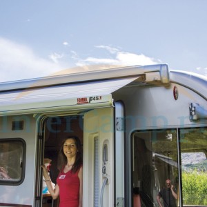 Markiza w kasecie Biała, Royal Grey Fiammastore F4
