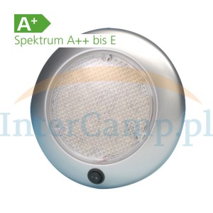 Lampa sufitowa okrągła 12V LED włącznik 15cm