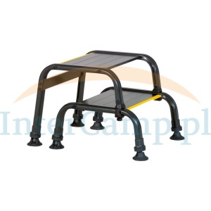 Schodek podwójny teleskopowe nogi 200kg Aluminiowy