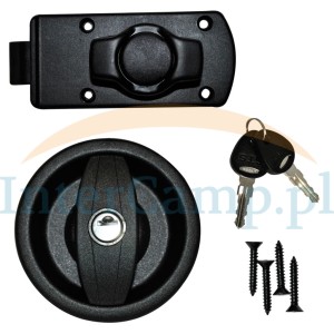 Zamek drzwi wejściowych okrągły komplet Knaus