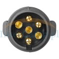 wtyczka 7 PIN 12/24V PVC wtyk gniazda skręcana