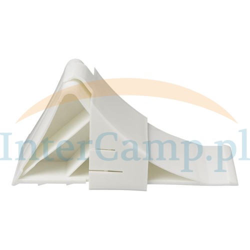 klin pod koło z mocowaniem uchwytem biały intercamp