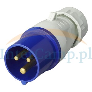 Wtyk CEE złącze przyłącze przewód kabel wtyczka męska kamper 16A 230V