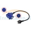 adapter CEE złącze kątowe z gniazdem 230V kabel