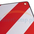 tablica ostrzegawcza na bagażnik 50x50 Włochy zebra