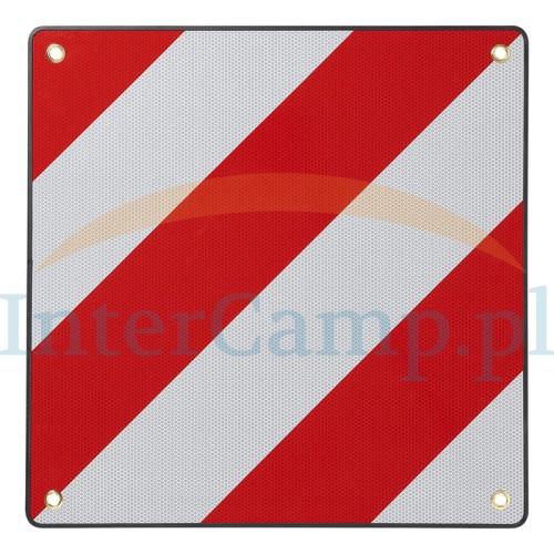 tablica ostrzegawcza na bagażnik 50x50 Hiszpania zebra