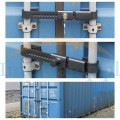 blokada zamek drzwi kontenera chłodni tir 22-43cm 2 klucze